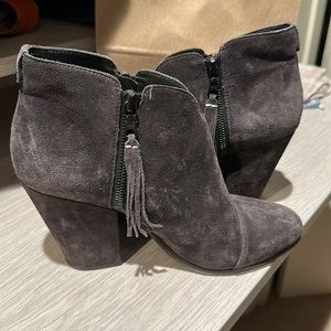Gray suede Rag & Bone booties